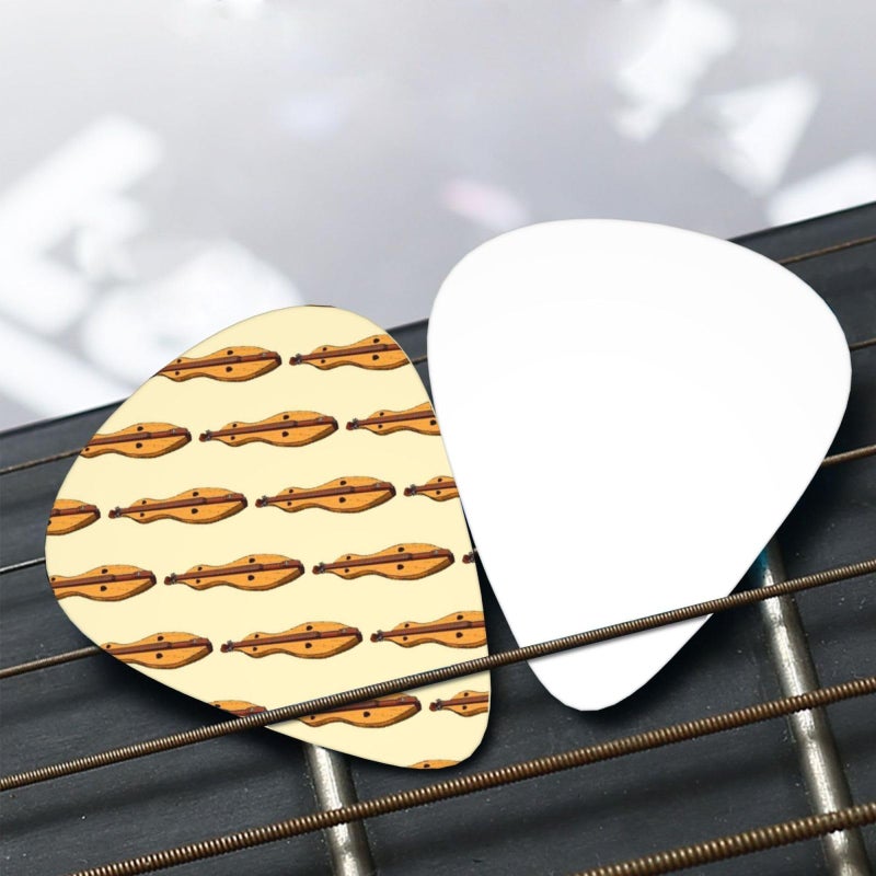 BBggyh Classic Guitar Picks (12-Pack) for Eectric Guitar, Acoustic Guitar, Mandolin And Bass (One Size, Dulcimer) - Image 2
